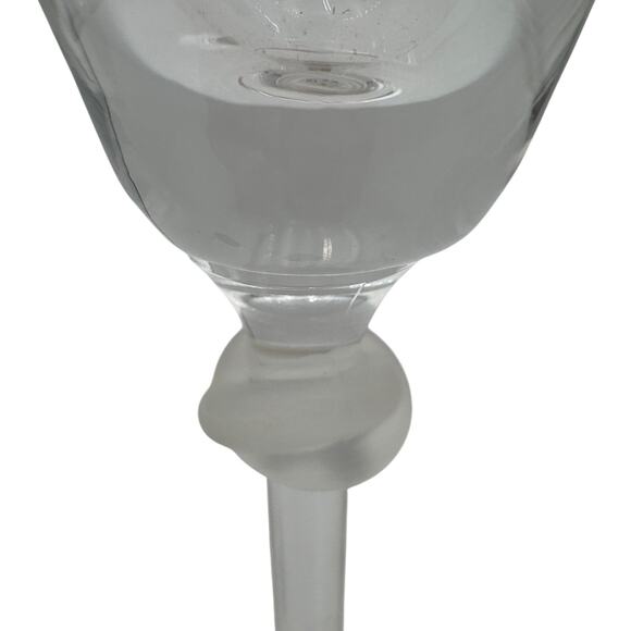 Ralph Lauren Champagne Toasting Flutes Vows Blown Glass 9" Love Knot Set of 2 - Picture 2 of 5